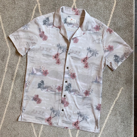 Denim & Flower Other - Denim & Flower Jersey Knit Hawaiian Shirt